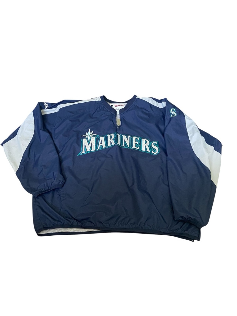 Majestic Seattle Mariners Pullover Jacket ⚾️ SZ XXL LIKE NEW 🤩